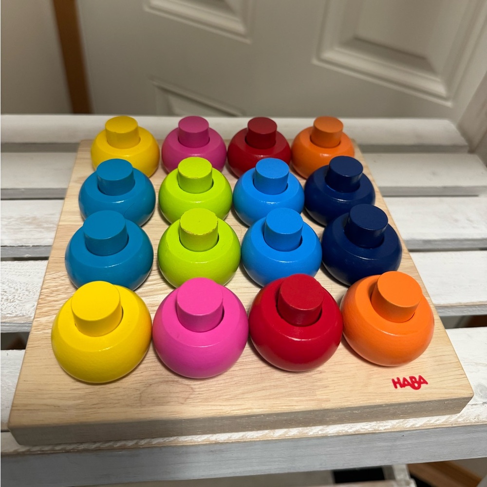 HABA wooden peg toy